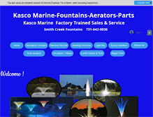Tablet Screenshot of kasco-fountains.com